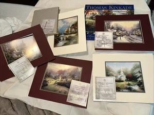 6 New Thomas Kincaid Prints SEALED and w/ Certificate of Authenticity - Picture 1 of 9