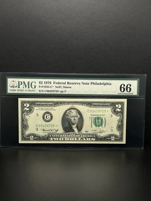 1976- $2 DOLLARS STAR NOTE Nice Piece For Your Collection - Image 1 of 2