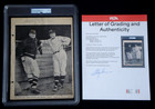 WALTER JOHNSON DOUBLE SIGNED PSA/DNA GRADE 9 MINT AUTOGRAPH BASEBALL  AUTHENTIC