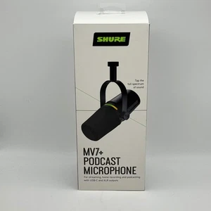 Shure MV7+ Podcast Microphone MV7+-K USB-C and XLR - Afbeelding 1 van 11