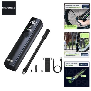 Fahrradpumpe Elektrische Luftpumpe 120 150PSI Akku alle ventile Kompressor fü... - Bild 1 von 10