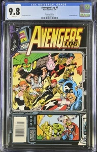 AVENGERS LOG #1 2/94 MARVEL CGC 9.8 EDICIÓN QUIOSCO - Imagen 1 de 2