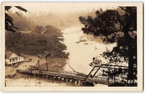 Antique RPPC Noyo River Store FORT BRAGG Mendocino County, CA Photo 1928 Rare - Picture 1 of 2