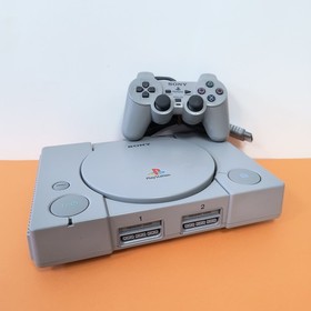 SONY PLAYSTATION 1 FAT PS1 PAL CONSOLE + CONTROLLER AND CABLES TESTED EXCELLENT