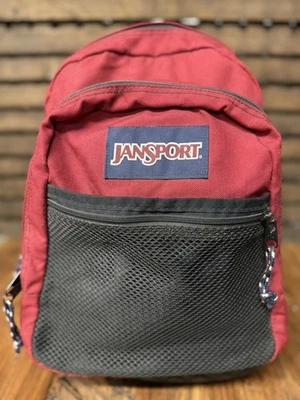 Mochila escolar vintage JANSPORT parte inferior de pneu de borracha resistente marrom anos 90 retrô - Imagem 1 de 4