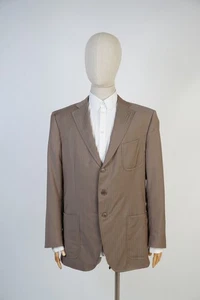 Ermenegildo Zegna Trofeo Blazer Beige Size 54R 100% Wool Fit Mila Res - Picture 1 of 18