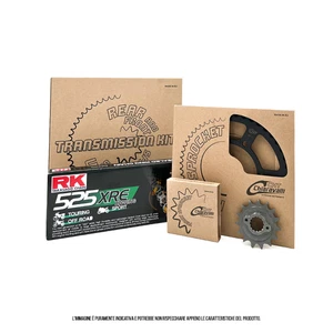 KIT CORONA CATENA PIGNONE BMW 1114 PER F 800 GS FORI FISSAGGIO 10,5MM - Foto 1 di 5