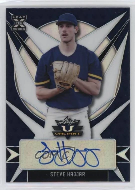 2021 Leaf Valiant Navy Blue /75 Steve Hajjar #BA-SH1 Auto - Image 1 of 2