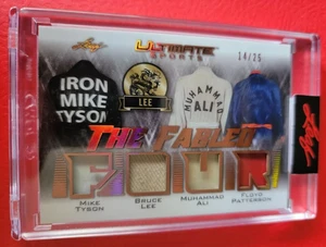 CARTA RELIQUIA BRUCE LEE #14/25 MUHAMMAD ALI MIKE TYSON FLOYD PATTERSONLEAF ULTIMATE - Foto 1 di 2