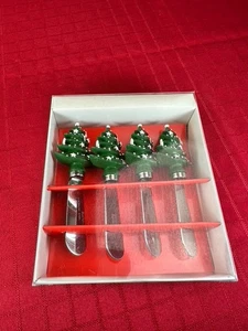 4 Set JP Imports Streuer Käsemesser Streuer Weihnachtsbaum Urlaub Set - Bild 1 von 5