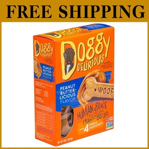 Doggy Delirious Natural Peanut Butter Bones, 6-Pack - Picture 1 of 9