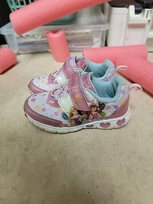 Tênis infantil feminino Disney Princess Light Up, tamanho 10 - Imagem 1 de 4