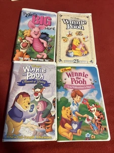 Winnie Puuh VHS Lot 4. Viele Abenteuer, Ferkel, Un Valentine, Jahreszeiten - Bild 1 von 14