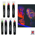 Neonfarbe Stick UV Reaktiv Gesicht Körper Leuchten Farbe Kostüm Party Club UK 