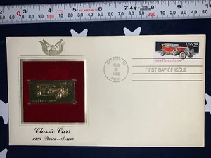 1929 Pierce-Arrow Oldtimer Gold Sammlerstempel von 1993 ungeöffnet - Bild 1 von 6