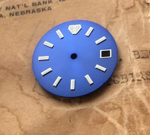 Reloj de buceo personalizado azul profundo tortuga murciélago esfera Seiko 7S26 movimiento 2 posiciones - Imagen 1 de 1