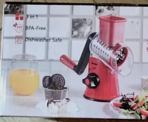 Rotary Cheese Grater For Kitchen Easy Cutting Ideal For Cheese Cucumber Carrot - Picture 1 of 4
