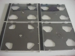 CD / DVD Doppel Hülle Jewel Cases transparent / transparent 2er für 2CDs - Photo 1/1