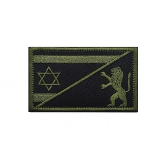 Israeli Israel Flag IFF Star of David Navy Seal 6 Devgru Lion Hook&Loop Patch - Picture 1 of 2