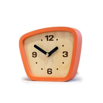 Vintage-Style Mid Century Modern Mantel Silent Clock | Home Decor Made in USA - Image 1 of 4