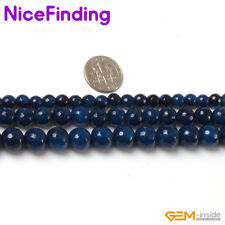 Wholesale Round Agate Stone Beads For Jewelry Making Gemstone Beads Lot 15'' DIY