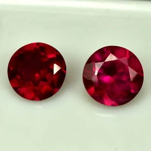Untreated Natural Mozambique Red Ruby 3.30 Ct (Pair) AAA+ Gemstone GIE Certified - Picture 1 of 6