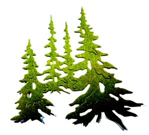 Grove Pine Spruce Fir Christmas Tree Farm  Metal Cutting Dies Thin  3.5" x 3.5" - Picture 1 of 2