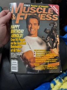 Muscle & Fitness Magazine July 1997 Happy Birthday ARNOLD! Giant poster - Imagen 1 de 4