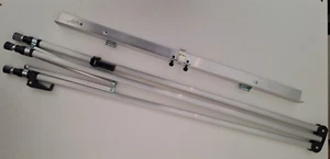 3 Quartet Display Easel Aluminum Heavy-Duty Boardroom Flip Chart Tripod Silver - Picture 1 of 4