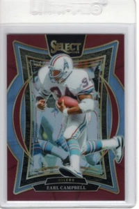 EARL CAMPBELL 2024 PANINI SELECT CONCOURSE GRANATE PRIZM #54 038/149 - Imagen 1 de 2
