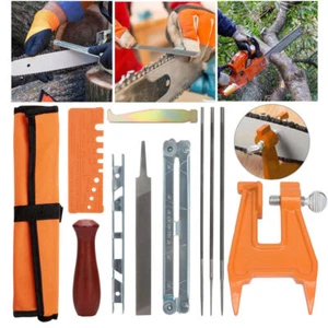 Chainsaw Sharpening File Stihl Filing Chain Files Tool Set Chain Filing Vise Kit - Picture 1 of 13