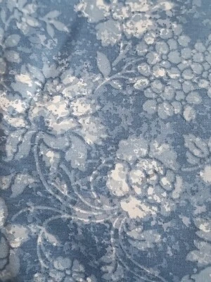 Ткань Jay Yang синяя деревенская с цветочным рисунком 3 ярда ширина 54 дюйма хлопок - Изображение 1 из 4