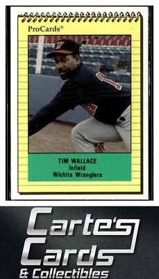 Tim Wallace 1991 ProCards #2608  Wichita Wranglers - Image 1 of 2