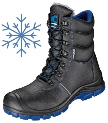 FREIKANT Gefütterte Sicherheitsschuhe OSTRAU Arbeitsschuhe Winterstiefel Webpelz warm