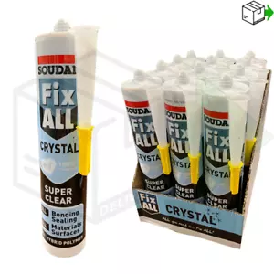 Soudal - Fix All Crystal Adhesive & Sealant - SUPER CLEAR - 290ml - Picture 1 of 1