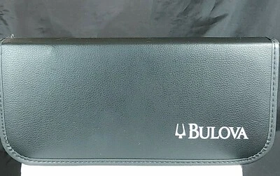 Bulova Executive Portable Golf Putter Set Wood Shaft Leather Case - Image 1 of 4