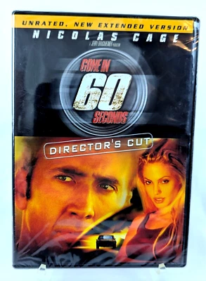 Gone in 60 Seconds (DVD, Widescreen 2000) NEW Director Extended Cut Nicolas Cage - Image 1 of 2