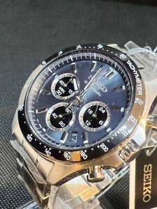 Seiko Spirit SBTR027 Chronograph Quartz Men's Watch Stainless Steel Japan Blue