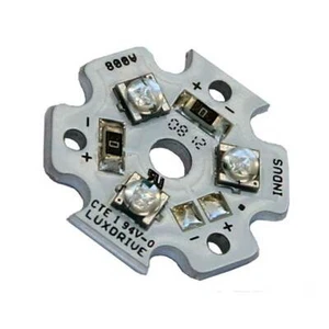 LED de alta potencia Cree Xlamp XT-E - Indus Star 3-Up azul real - Imagen 1 de 3
