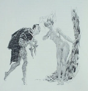 1976 1st NORMAN LINDSAY 1/1000 THE HEPTAMERON W 28 LARGE DRAWINGS FREE EXPR - Picture 1 of 15