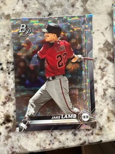 2019 BOWMAN PLATINUM SILVER ICE PARALLEL CARD DIAMONDBACKS JAKE LAMB #TOP-33 - Picture 1 of 1