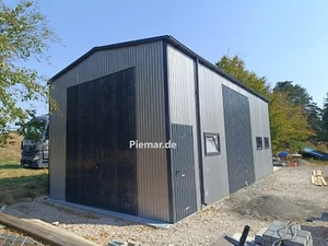 Blechgarage 4x8m in Farbe Fertigarage Lagerhalle Garage |inkl. Montage | 25370!! - Bild 1 von 9