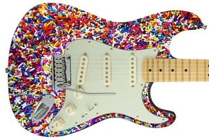 Guitar Skin Axe Wrap Re-skin Goodies and Candy Fun Times 376 - Picture 1 of 12