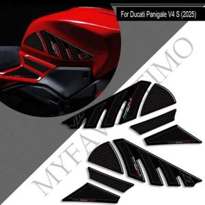 motorcycle Ducati Panigale V4 S V4S protective fuel tank pad side knee sticker - Bild 1 von 2
