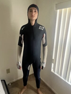 Equipo de EE. UU. Traje de cuerpo completo de patinaje de velocidad de carreras Traje de piel Nike L Foto 1 de 4