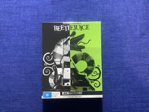 Beetlejuice 4K UHD + Blu Ray Collectors Edition STEELBOOK Hard Box  NEW SEALED - Picture 1 of 3