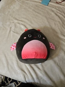 Squishmallow 8" Ladee Ladybug Soft Black Pink Valentine Heart Wing Plush BNWT - Picture 1 of 13