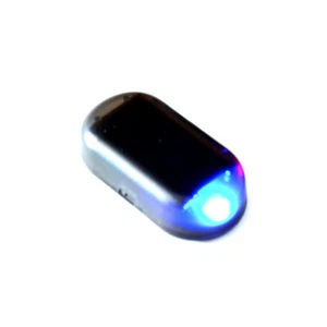 Solar Fake Anti-Thief Car Alarm LED Flashing Warning Signal Lights Safety blue - Picture 1 of 11