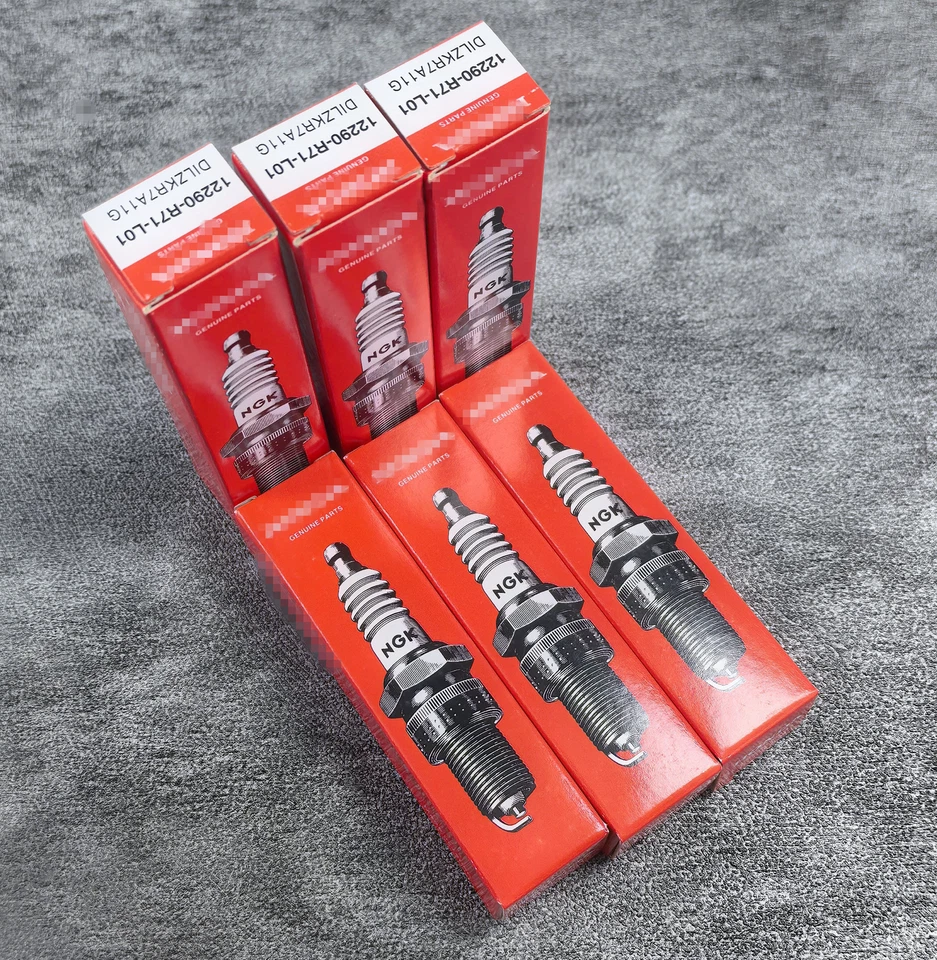 OEM 6PCS Iridium 12290-R71-L01 Spark Plug DILZKR7A11G Honda Accord V6 Odyssey TL - Image 1 of 1
