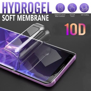 10D Soft Hydrogel Clear Full Coverage Screen Protector Gel Film For Mobile Phone - Picture 1 of 15